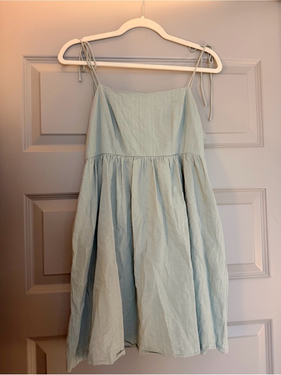 Altar'd State Dresses & Skirts - Altar'd State Sage Green Tie-Strap Sundress